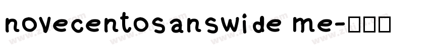 novecentosanswide me字体转换